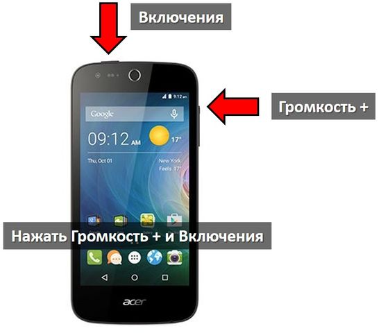 Acer Liquid Z330 хард ресет за 30 секунд