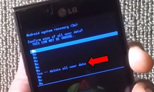 LG P705 hard reset: как сбросить настройки