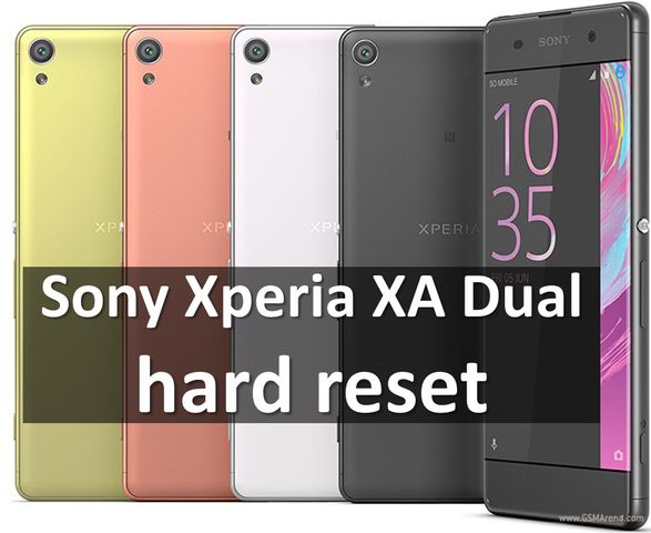 Sony Xperia XA Dual hard reset: снять графический ключ
