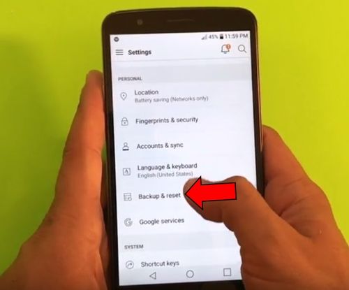 LG Stylus 3 сброс настроек: два способа