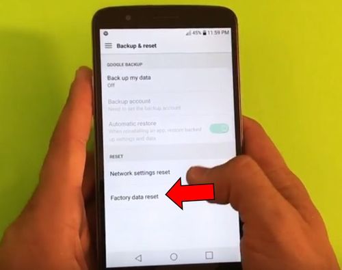 LG Stylus 3 сброс настроек: два способа