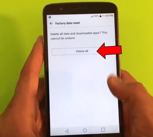 LG Stylus 3 сброс настроек: два способа