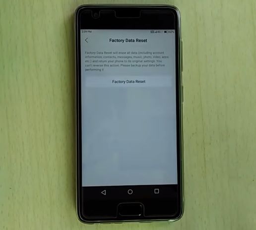 Как сделать хард ресет Lenovo ZUK Z2