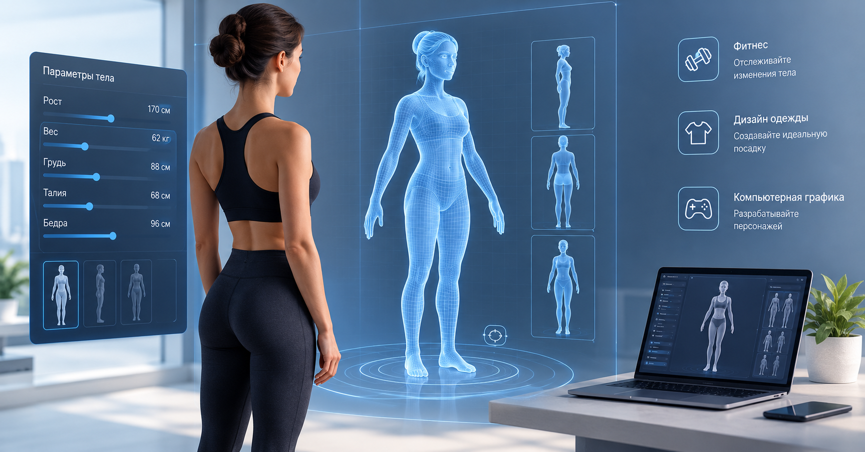 3D-визуализация тела: как современные технологии превращают измерения в цифровую модель человека